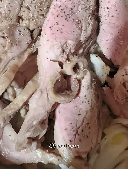 밑간해 상온에 두기
