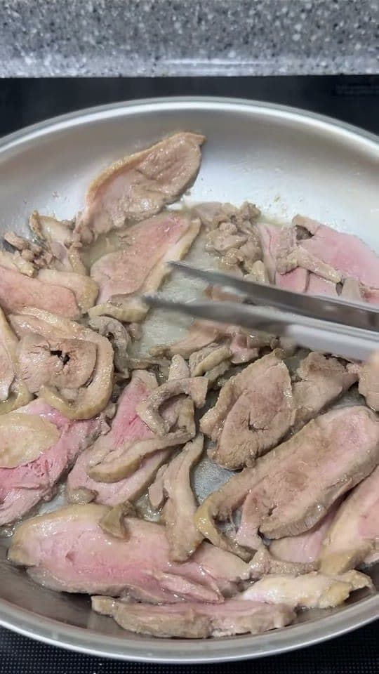 훈제오리 굽기