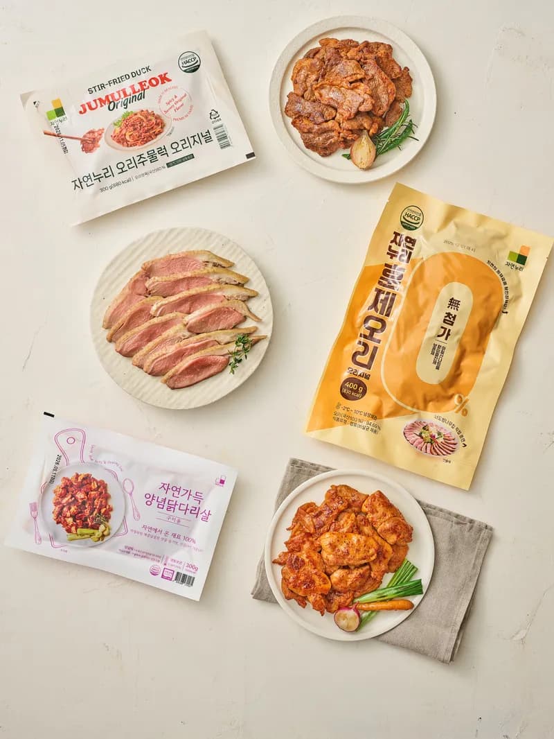 장 본 식재료와 자연누리 제품 — 여름 보관 골든타임
